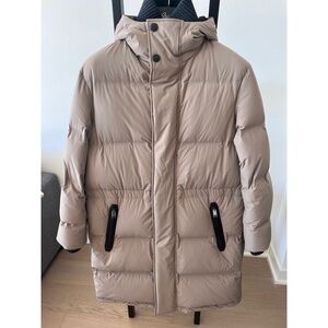 BRIONI Parka Coat Beige Goose Down Padding Size M